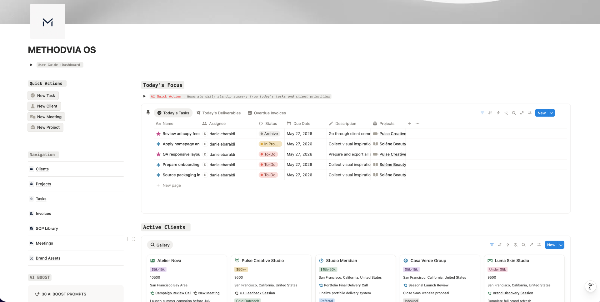 One dashboard. Every client. Zero chaos.